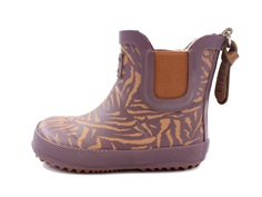 Bisgaard/Soft Gallery rubber boots purple/brown print